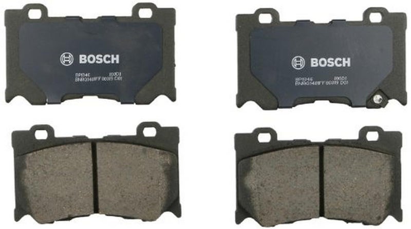 BOSCH BP1346 QuietCast Premium Organic Disc Brake Pad Set  Compatible with Select Infiniti FX50 G37 M37 M56 Q50 Q60 Q70 Q70L QX70 Nissan 370Z Z FRONT